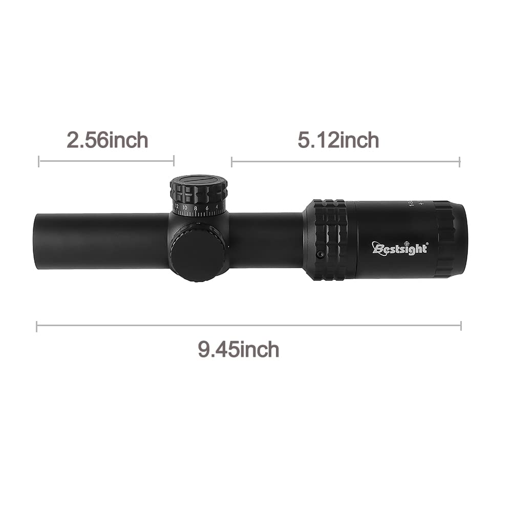 Paike Tactical Optical 1-5x24 Zielfernrohr 30 mm Weitwinkelsicht Rot Grün Beleuchtetes Jagdzielfernrohr