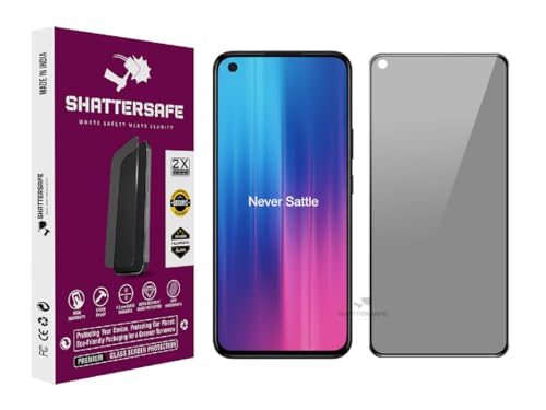 Image of Anti-Spy Privacy Tempered Glass Compatible For Oneplus Nord CE 2 5G [Pack of 1]. 9H Hardness, Anti-Scratch, Edge-to-Edge Protection With Easy Installation Kit & Case Friendly Fit.