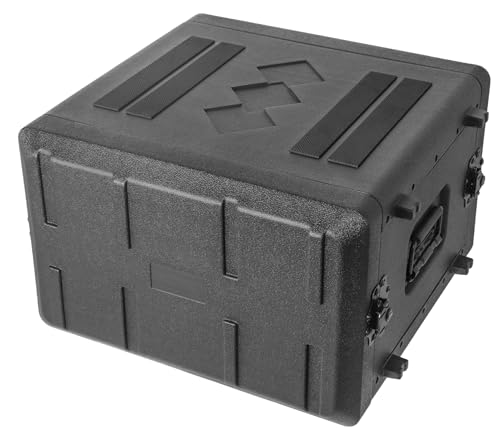 Diandian 6U Rack Case Shallow 16" Depth, 19" Rackmount Flight Case, Watertight Dust-Proof, Shock Mount for Amplifier, Pro Audio, DJ Mixer, Effects with Microphone Compartments by DIANDIAN - Image 6