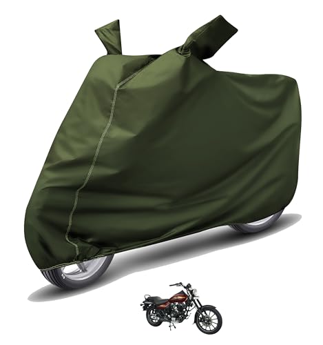 Image of Auto Hub Waterproof Bike Cover Compatible with Bajaj Avenger 150 Street Dustproof, UV Protection Two Wheeler Bike Avenger Cover - Green