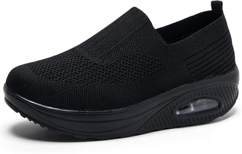 Women Soft Sole Non-Slip Arch Support Slip-On Walking Sneaker, Everwalks Cute & Comfy Supportive Shoes - Main Image