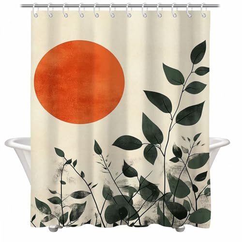 Shower curtain de qualité supérieure en tissu imperméable avec ourlet lesté