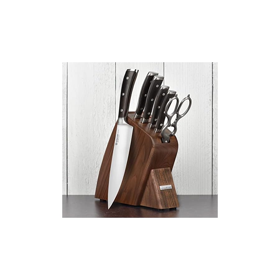 Wusthof IKON Blackwood 7 Piece Slim Knife Block Set