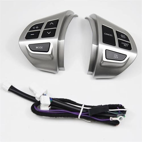 Wheel Control Buttons Compatible with for Pajero for Montero for Outlander Car Stereo Radio Wheel Volume Sound Button Support BT Phone (Size : One Size)