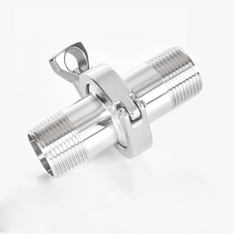 Adapter tulejkowy z gwintem wewnętrznym, osłoną Tri Clamp, stal nierdzewna SS304 z łącznikiem rurowym z uszczelką silikonową(DN25-Clamp 50.5mm)