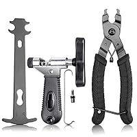 Tagvo Outil Dérive Chaîne, universel pour 7 8 9 10 vitesses Chaîne Lien retrait avec sauvegarde broches en acier inoxydable, facile à l'aide de chaîne de vélo Splitter Cutter Portable Compact