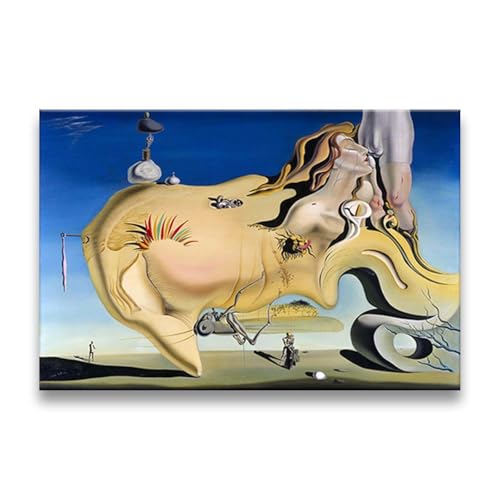 Tableau Salvador Dali Le Visage du Grand Masturbateur poster toile 50x70