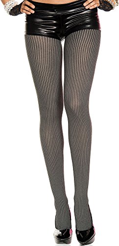 Image of ToBeInStyle Womens High Fashion Sheer Full Footed Vertical Stripe Tights