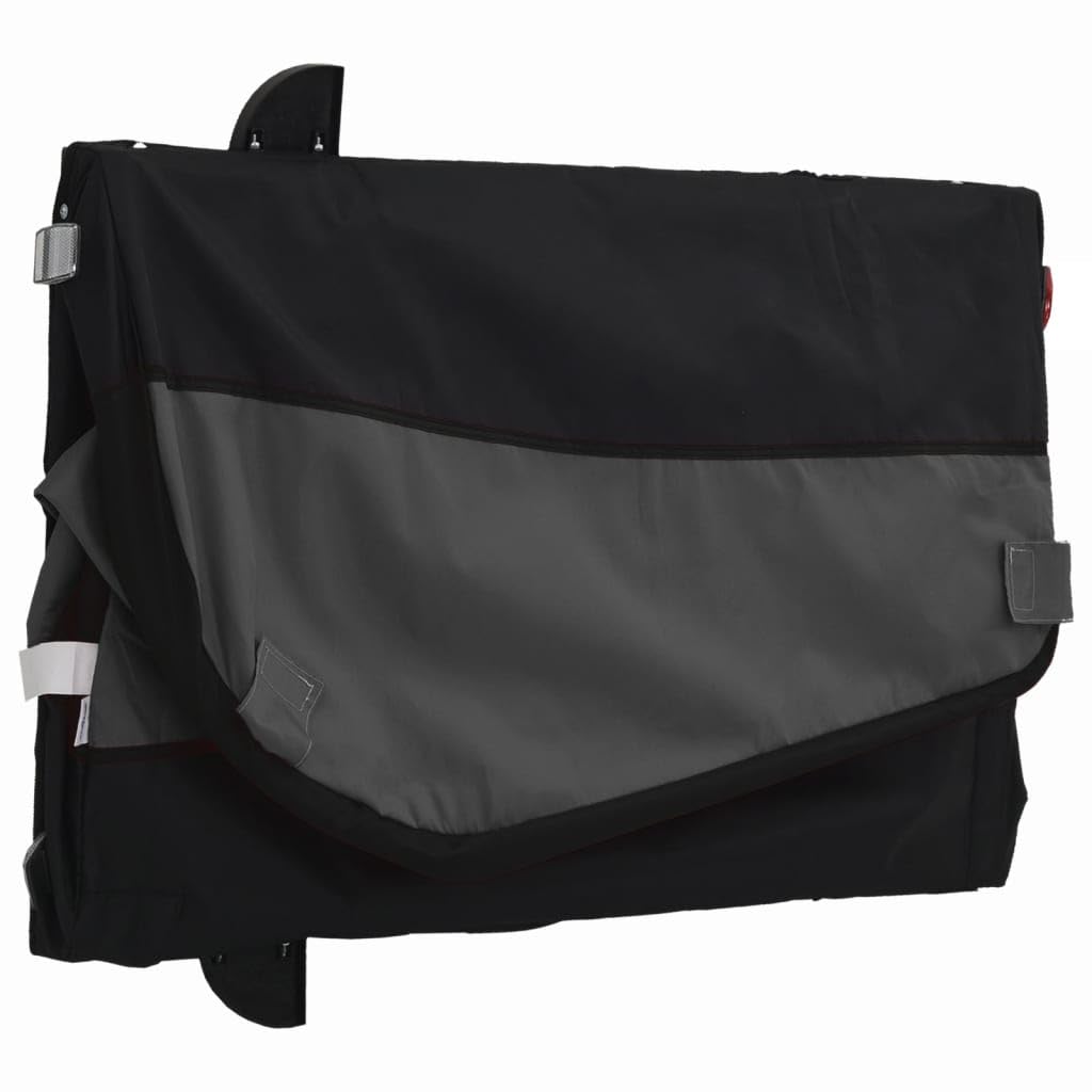 Remolque de carga de 30 kg para bicicleta, de hierro y tela Oxford, con bandera de seguridad