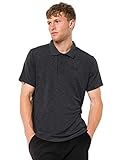 travel shirt review geruchshemmend Jack Wolfskin Herren TRAVEL Men Schnelltrocknendes Polo Shirt, Black, XXL