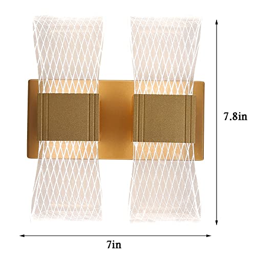 Applique murale moderne LED créative acrylique double éclairage au design géométrique - 7