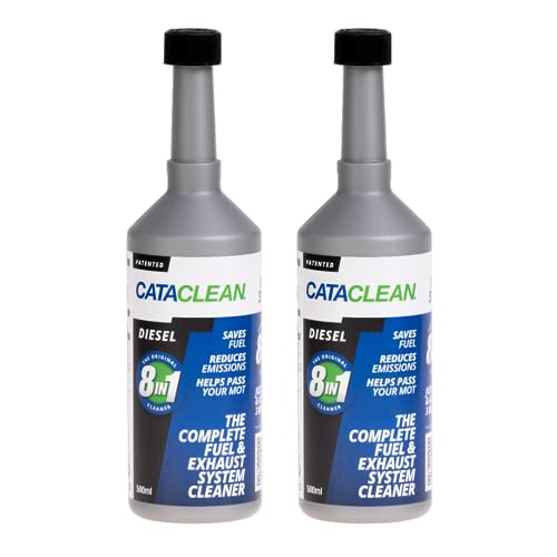 Cataclean Diesel | Complete Fuel & Exhaust Cleaner | Catalytic Converter Valve & Injector Cleaner | Fuel Additive Formulated for Performance & Fuel Efficiency | Pre MOT Emissions Reducer | 2 x 500ml