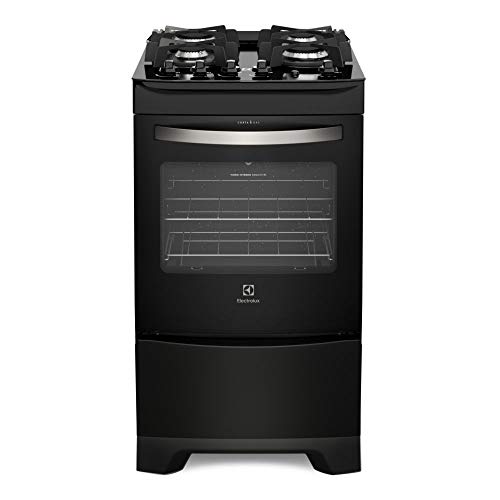 FOGAO ELECTROLUX 4 BOCAS DE PISO MESA DE VIDRO COR PRETO FOG 4Q 1C BIVOLT (52GP)