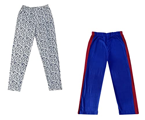 Image of indi weaves Boys and Girls Cotton Solid and Printed Pyjama /Pant /Trackpants
