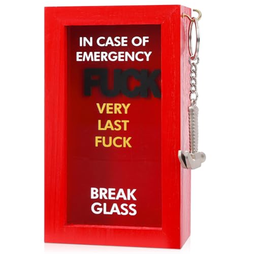 JULEASEL Very Last Fuck Emergency Box Funny Gag Gifts for Men Women