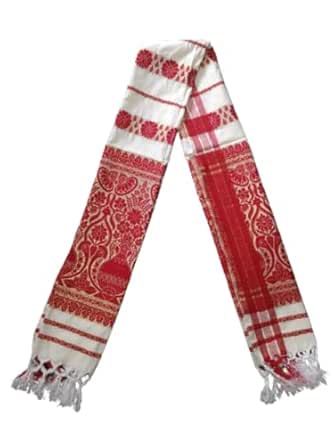 Assamese Poly Cotton Gamucha | Gamucha for Men & Women (Size- 26×76 ...