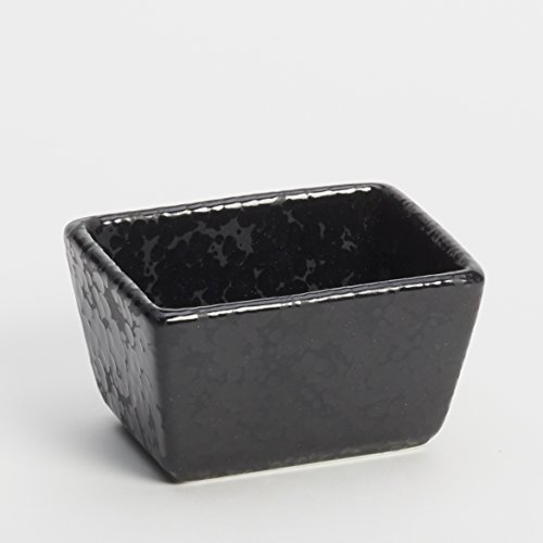 American Metalcraft PSBL Artisanal Porcelain Sugar Packet Holder Black 5-Ounces