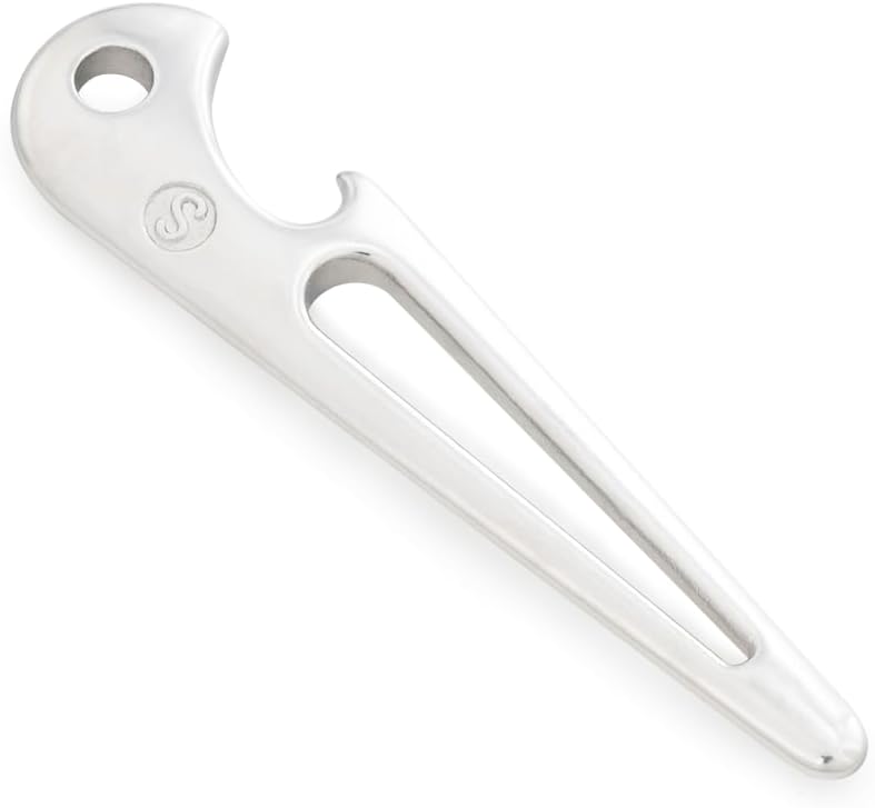 SHONAN 316 Stainless Steel Shackle Key & Bottle Cap Opener – Compact Multi-Functional Tool