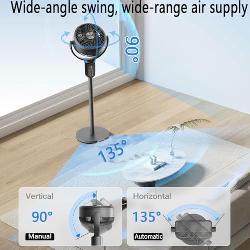 Climatiseur portable oscillant à 135 degrés avec 3 vitesses et 3 modes
