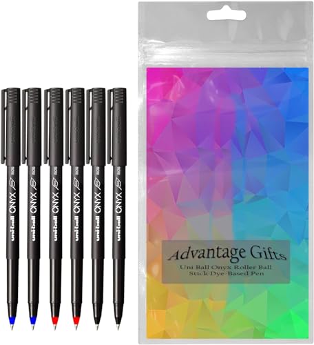 Bolígrafos Rollerball ONYX Micro 0.5mm multicolor 6 pzas miniatura 2