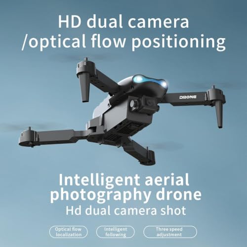 Image of Drone with Dual 4K Camera for Adults | WiFi FPV RC Quadcopter with Camera | Live Video, Altitude Hold, 360 Flip, Headless Mode, One Key Takeoff & Carry Case for Kids and Adults. B2