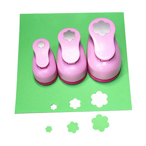 CADY Crafts Punch Set 8mm 15mm 25mm Paper Punches 3pcs/Set (Flower)