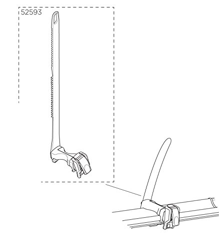 THULE Fahrradriemen und Verschluss, für Erwachsene, Unisex, Mehrfarbig, Einheitsgröße