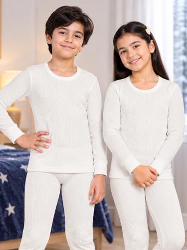 Image of BODYCARE Unisex Polycotton Slim Fit Thermal Tops Round Neck Full Sleeves Pack Of 1