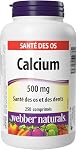 Webber Naturals Calcium Carbonate, 250 Tablets, Helps Support Bones and Teeth
