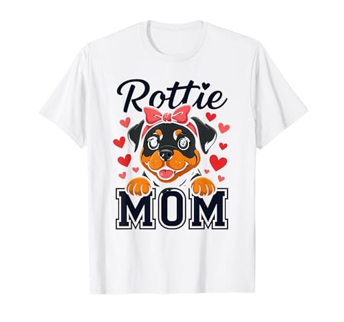 Cute Dog Owner Rottweiler Rottie Mom Camiseta