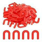 QUARKZMAN 150Stk Wand Fliesen Kunststoff U Förmige Abstandshalter Fliesenverlegung Werkzeug 3.17mm 1/8 Zoll Fliesenabstandshalter Für Keramikfliesen Installation Rot