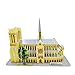 Ybzx Modelo de Notre Dame, Modelo 3D de Arquitectura Mundial de Arquitectura gótica Que conmemora Rompecabezas Tridimensional Juguetes educativos para niños