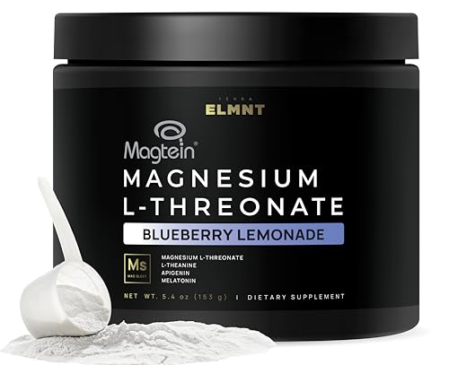 Triple Sleep Magnesium L-Threonate Powder w. Apigenin L-Theanine + Melatonin - Magtein Magnesium L Threonate Supplement - High Strength Magnesium for Deep Sleep & Calm Natural Sleep Aid for Adults