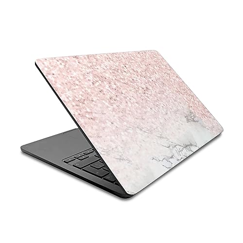 Couverture marbre rose or pailleté MacBook Air 13.6 A2681