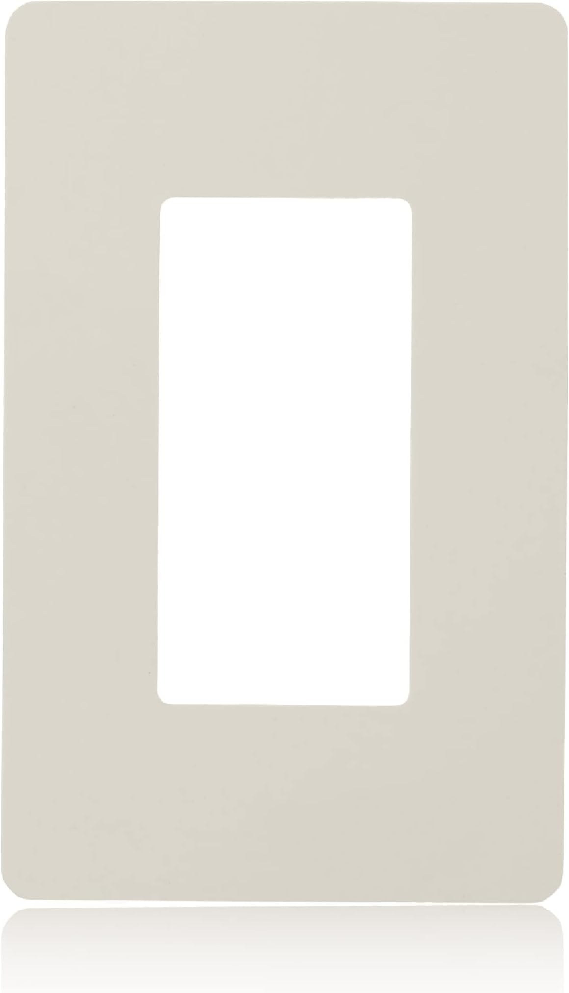 Light Almond 1-Gang Screwless Wall Plate (1-pack) | Light Switch Plate or Wall Plate for Electrical Outlet | 1-Gang Wall Plate for Decorator Switch and Receptacle | Heat-Resistant Thermoplastic