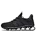 Men's Breathable Walking Shoes Non Slip Casual Sport Tennis Running Shoes Athletic Gym Blade Fashion Sneakers Black 12
