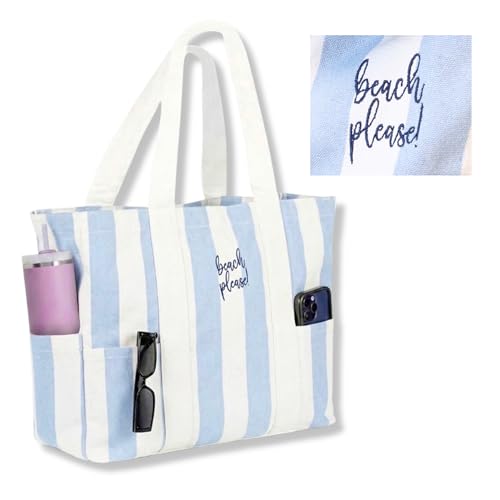 Image of Folkulture Beach Bag | Large Waterproof Beach Tote Bag for Women, Beach Essentials, Travel & Vacation Essentials