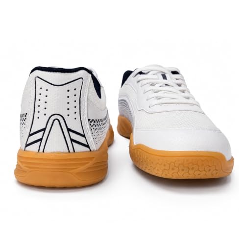 Image of ATHCO Mens Nimble Badminton Shoes for Men - Non-Marking, Anti-Skid Indoor Court Shoes | Lightweight, Breathable & Durable | Ideal for Squash, Volleyball, Basketball & Table Tennis