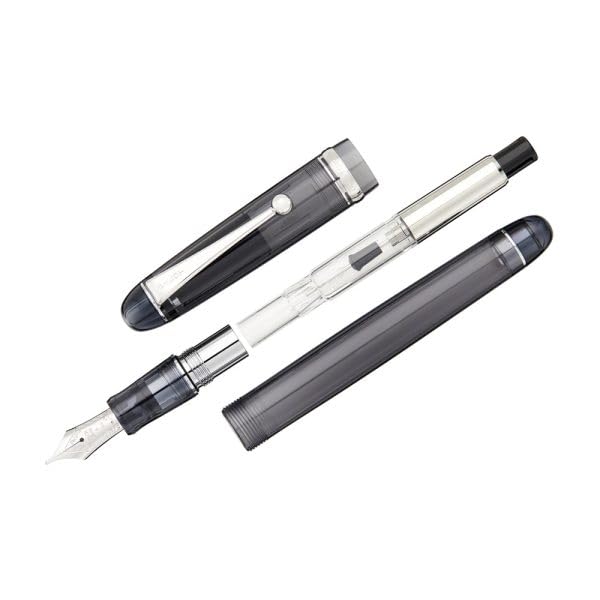 Image of PILOT Custom 74 Tinted Black CT Fountain Pen - 14KT Gold FINE Nib