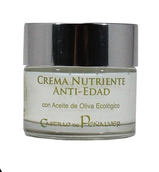 Castillo de Peñalver - Crema Nutriente Antiedad Facial de Aceite de Oliva Virgen Extra - 50ml - Hidratación Profunda con Vitamina E - Tratamiento Reafirmante para Piel Seca y Madura