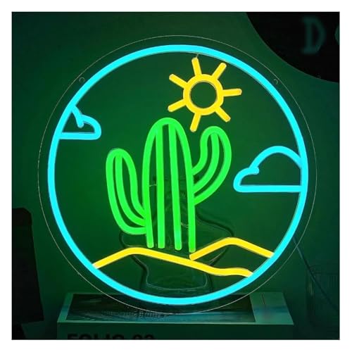 Néon décoration cactus pour bar et boutique afin de créer un spot pittoresque