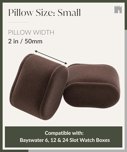 Bayswater Watch Box Pillows - Small | Pack of 12 | Compatible with Bayswater 6, 12 & 24 Slot Watch Boxes