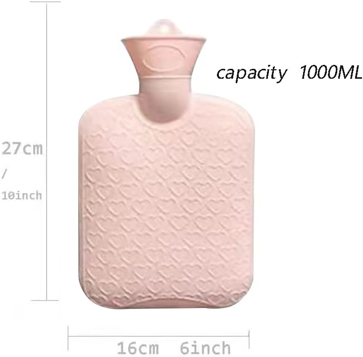hot Water Bag, hot Water Bottle, Rubber Warm Water Bag with Soft Waist Cover, Used for Keeping the Neck and Shoulders, Back, Hands, Legs, and Waist Warm