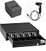 POS Hardware Bundle for Square Stand- Cash Drawer, Thermal Receipt Printer, and Barcode Scanner [Compatible with Square Stand with iPad Only]