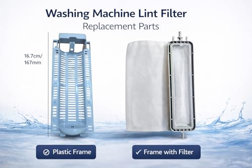 Image of AMAZOR Washing Machine Filter | Lint Filter /Dust Filter /Waste Collector /Drain Jali for Semi & Fully Automatic Washing Machines (Compatible for lg. semi Frame with Filter)