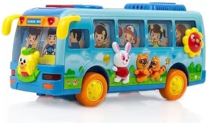 Toykart Baby Intellectual School Bus with Light/Music/Electric Universal Toy for Baby (Multicolor) Be The First to Review This Product