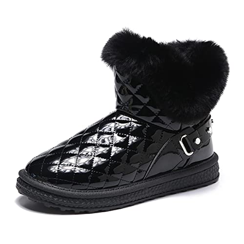 Bottes en cuir blanc femme pour marcher au chaud sous la neige
