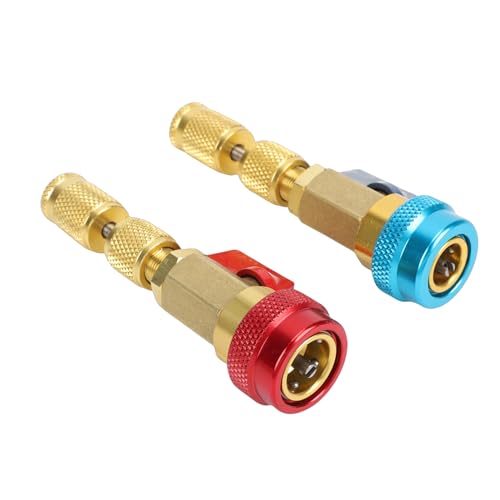 RASTKY R134A Herramienta de Extracción de Núcleo de Válvula Juego de Acoplador Rápido de CA Kit de Instalación de Alta y Baja Presión para de Aire Acondicionado Auto Truck SUV 31PCS