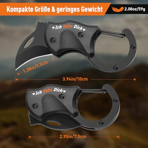 ZOOI Geschenke für Männer, Messer Outdoor Multitool Taschenmesser Klappmesser, Geburtstagsgeschenk Gadgets für Männergeschenke, Gadgets für Männer Männergeschenke Jahrestag Geschenk für Ihn 4