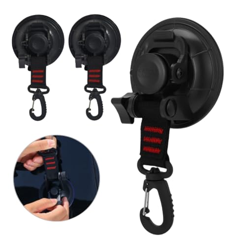 Dhjrefhhd 1Pcs Heavy Duty Suction Cups Multi-Purpose Suction Cup Hooks for Car Camping Outdoor Activities